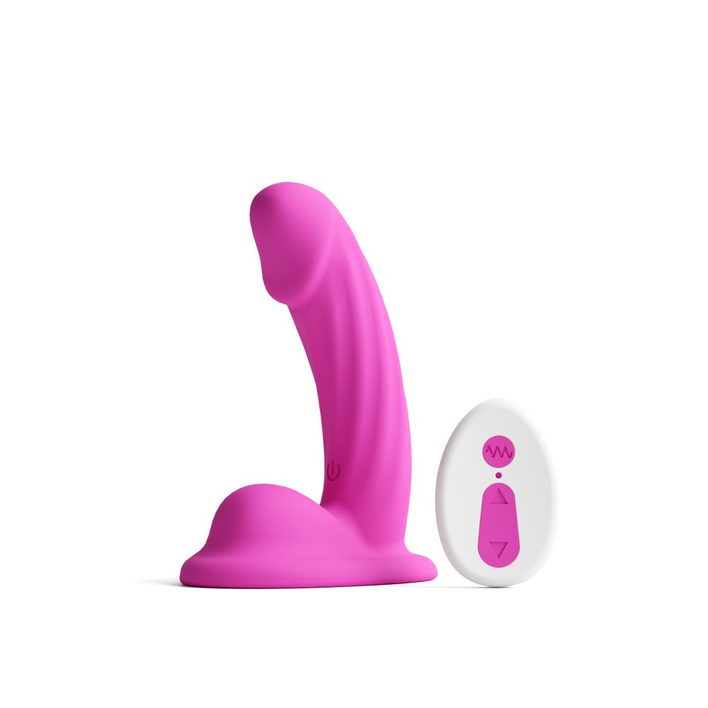 NS TOYS - COLOURS - CURVE - VIBRATING - 5" DILDO - PINK