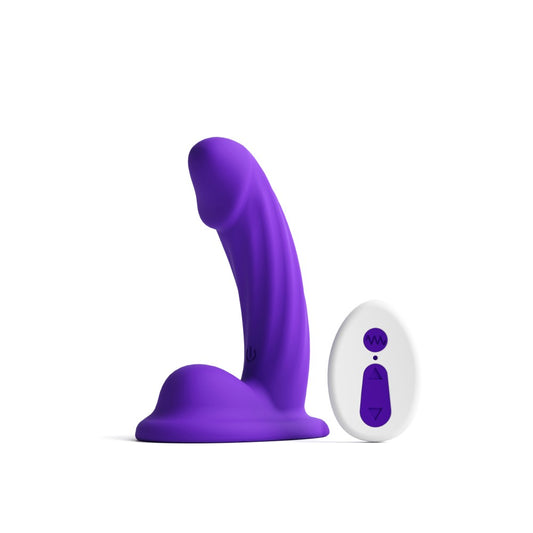 NS TOYS - COLOURS - CURVE - VIBRATING - 5" DILDO - PURPLE