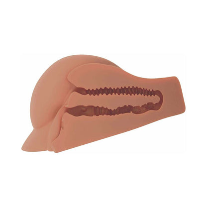 PDX PLUS PERFECT ASS DUAL ENTRY MASTURBATOR TAN