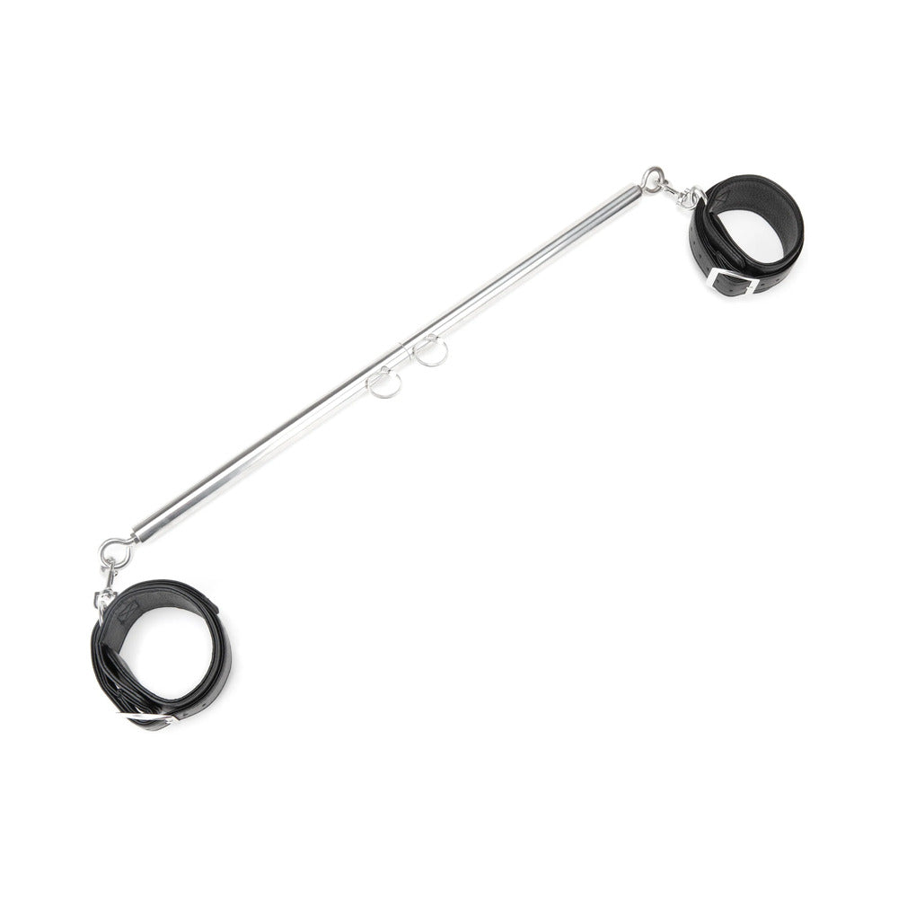 ELECTRIC EEL - LUX FETISH EXPANDABLE SPREADER BAR SET WITH DETACHABLE LEATHERETTE CUFFS
