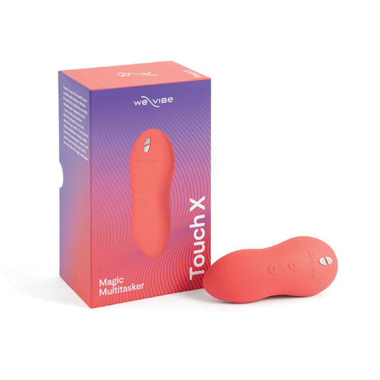 WE-VIBE - TOUCH X RECHARGEABLE SILICONE LAY-ON VIBRATOR & MASSAGER CRAVE CORAL