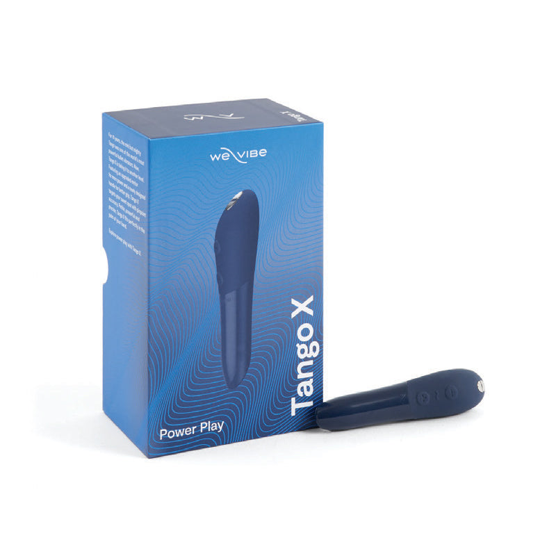 WE-VIBE TANGO X RECHARGEABLE SILICONE INTENSE BULLET VIBRATOR MIDNIGHT BLUE