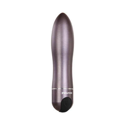 EVOLVED - TRAVEL-GASM RECHARGEABLE METAL BULLET VIBRATOR WITH CARRYING CASE GUNMETAL