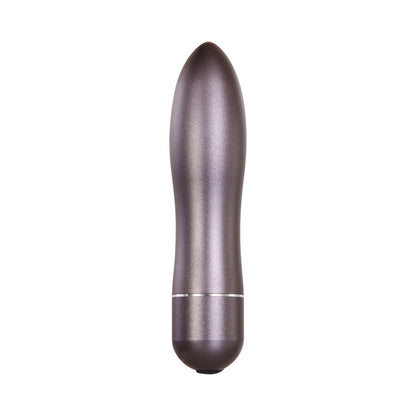 EVOLVED - TRAVEL-GASM RECHARGEABLE METAL BULLET VIBRATOR WITH CARRYING CASE GUNMETAL