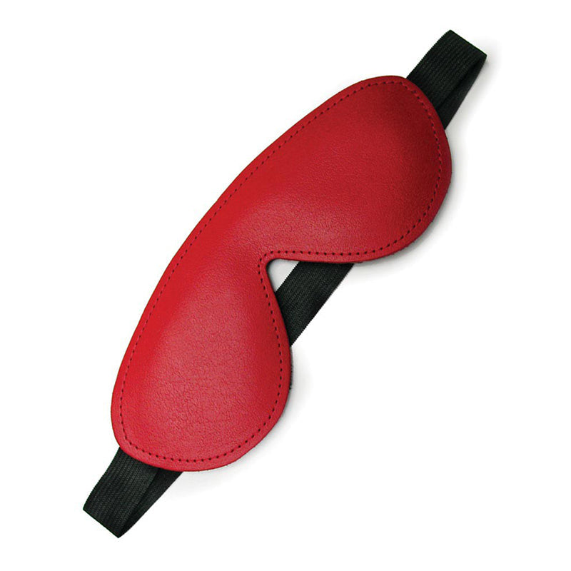 STOCKROOM - KINKLAB BONDAGE BASICS PADDED LEATHER BLINDFOLD - RED