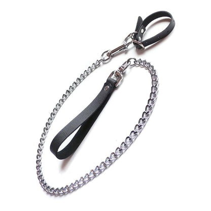STOCKROOM - KINKLAB BUCKLING COCK RING AND CHAIN LEASH SET