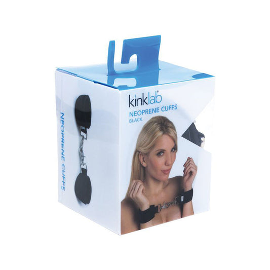 STOCKROOM - KINKLAB NEOPRENE BLACK ON BLACK CUFFS