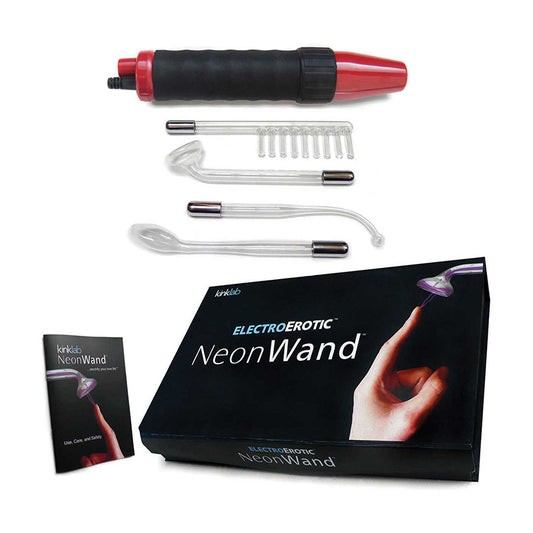 STOCKROOM - KINKLAB NEON WAND - RED HANDLE/ RED ELEC
