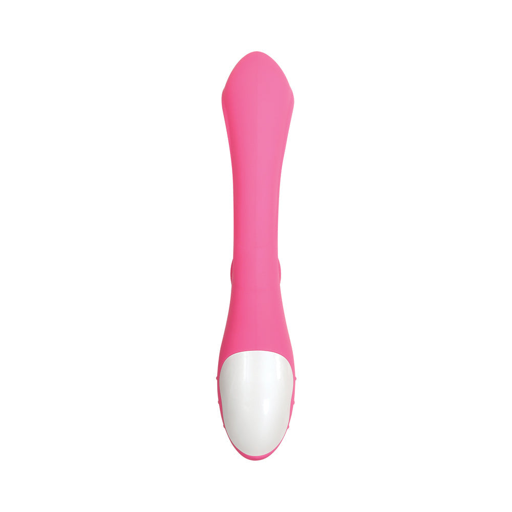 EVOLVED - BUNNY KISSES RECHARGEABLE SILICONE RABBIT VIBRATOR PINK