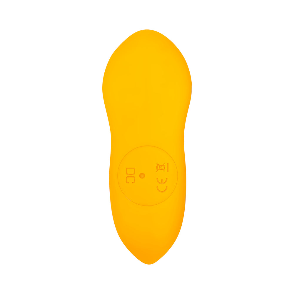 EVOLVED - CREAMSICLE RECHARGEABLE REMOTE-CONTROLLED SILICONE G-SPOT AND PROSTATE MASSAGER ORANGE