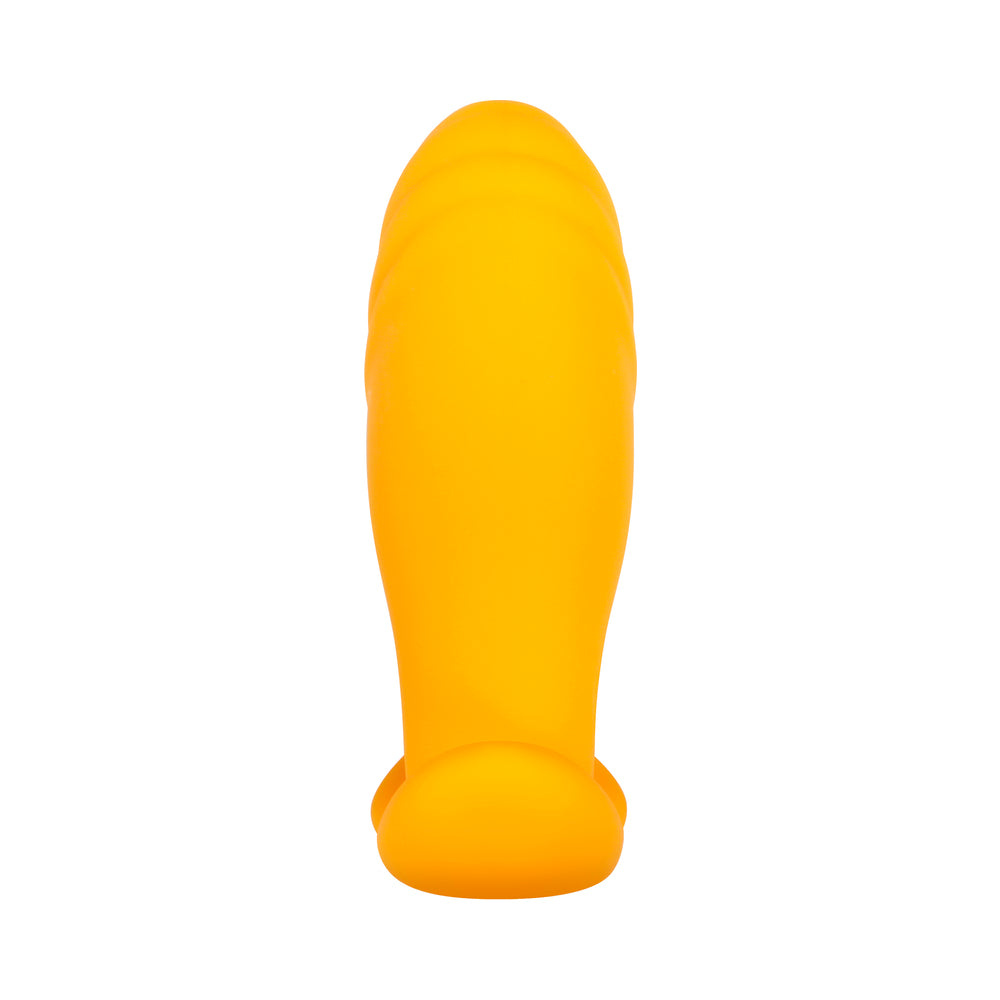 EVOLVED - CREAMSICLE RECHARGEABLE REMOTE-CONTROLLED SILICONE G-SPOT AND PROSTATE MASSAGER ORANGE