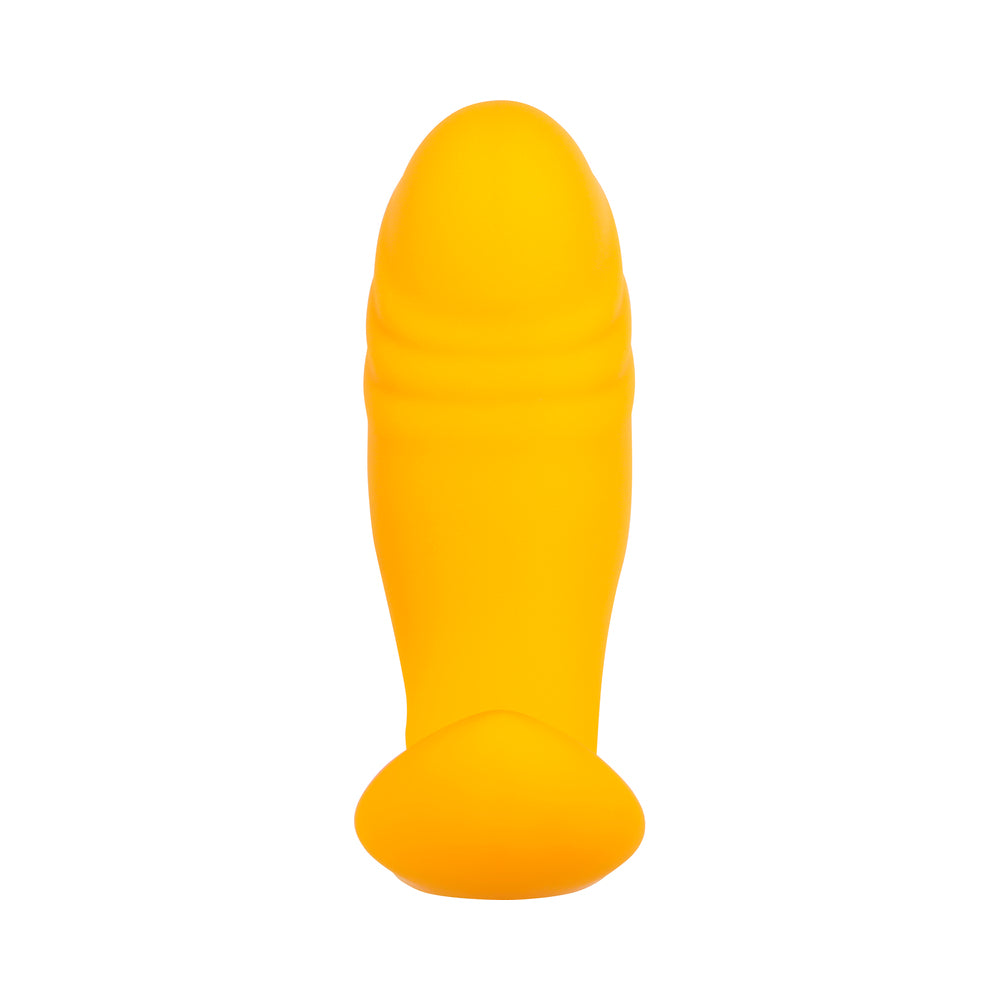 EVOLVED - CREAMSICLE RECHARGEABLE REMOTE-CONTROLLED SILICONE G-SPOT AND PROSTATE MASSAGER ORANGE