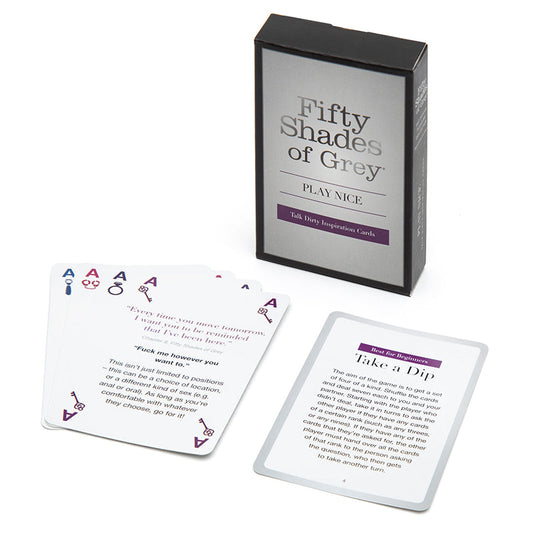 FIFTY SHADES OF GREY - PLAY NICE TALK DIRTY INSPIRATION CARD GAME