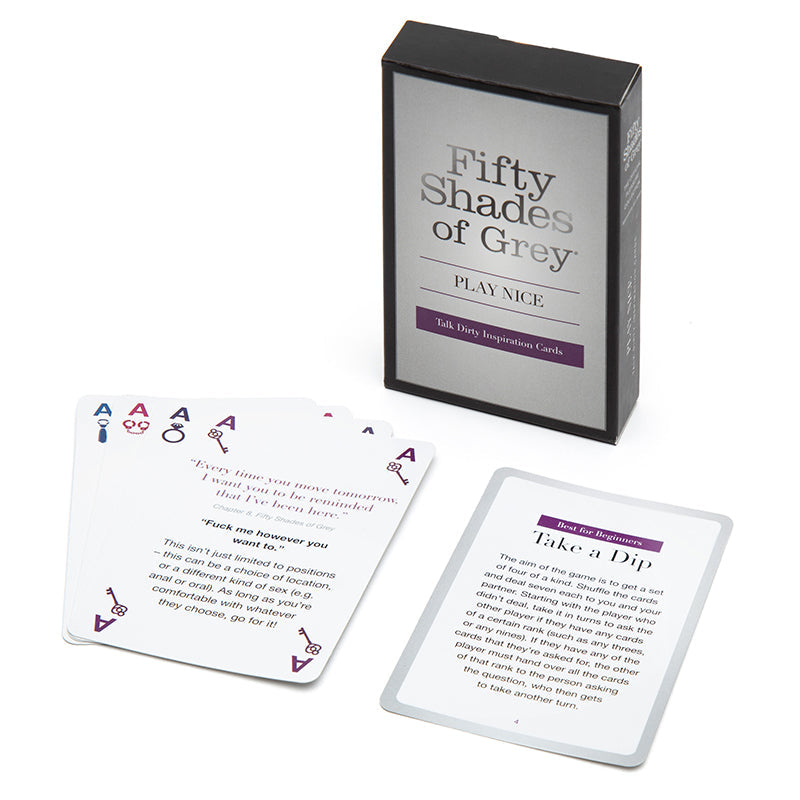 FIFTY SHADES OF GREY PLAY NICE TALK DIRTY INSPIRATION CARD GAME