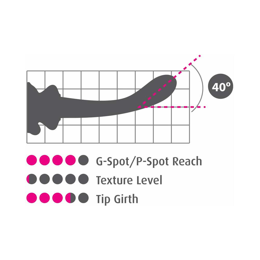 ICICLES NO. 89 CURVED GLASS G-SPOT MASSAGER WITH SUCTION CUP BLUE