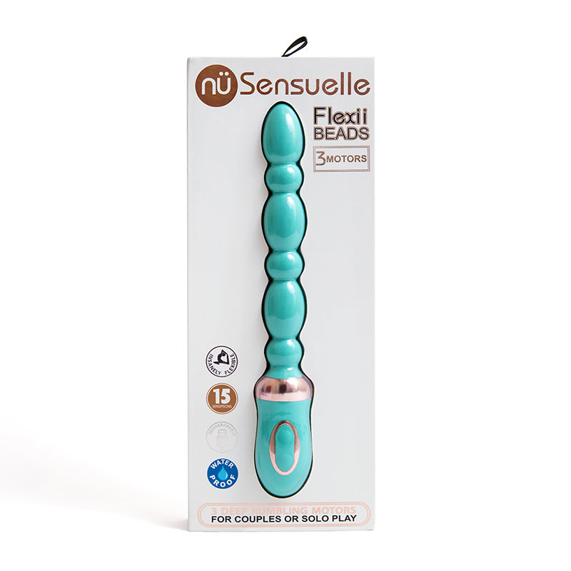 NU SENSUELLE - FLEXII BEADS RECHARGEABLE ELECTRIC BLUE