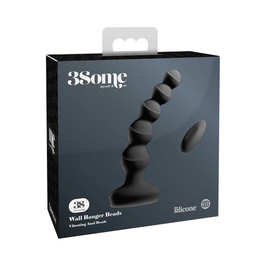 PIPEDREAM - 3SOME WALL BANGER PERLAS ANALES VIBRATORIAS CON VENTOSA NEGRAS
