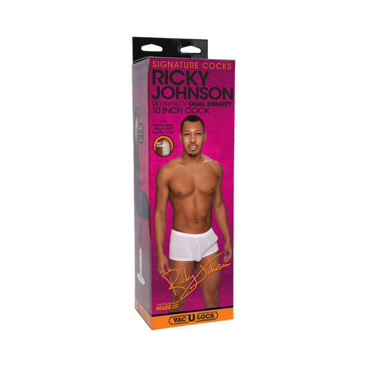 SIGNATURE COCKS RICKY JOHNSON 10-INCH ULTRASKYN COCK WITH REMOVABLE VAC-U-LOCK SUCTION CUP