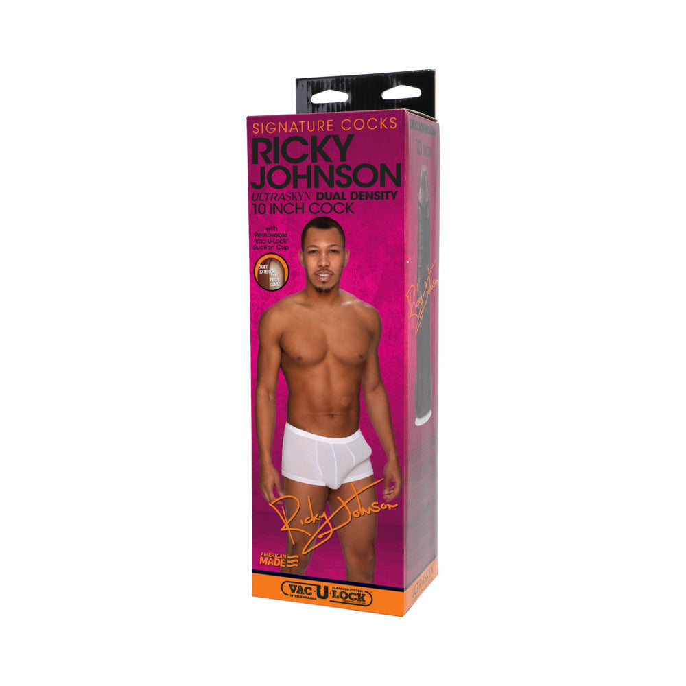 SIGNATURE COCKS RICKY JOHNSON 10-INCH ULTRASKYN COCK WITH REMOVABLE VAC-U-LOCK SUCTION CUP