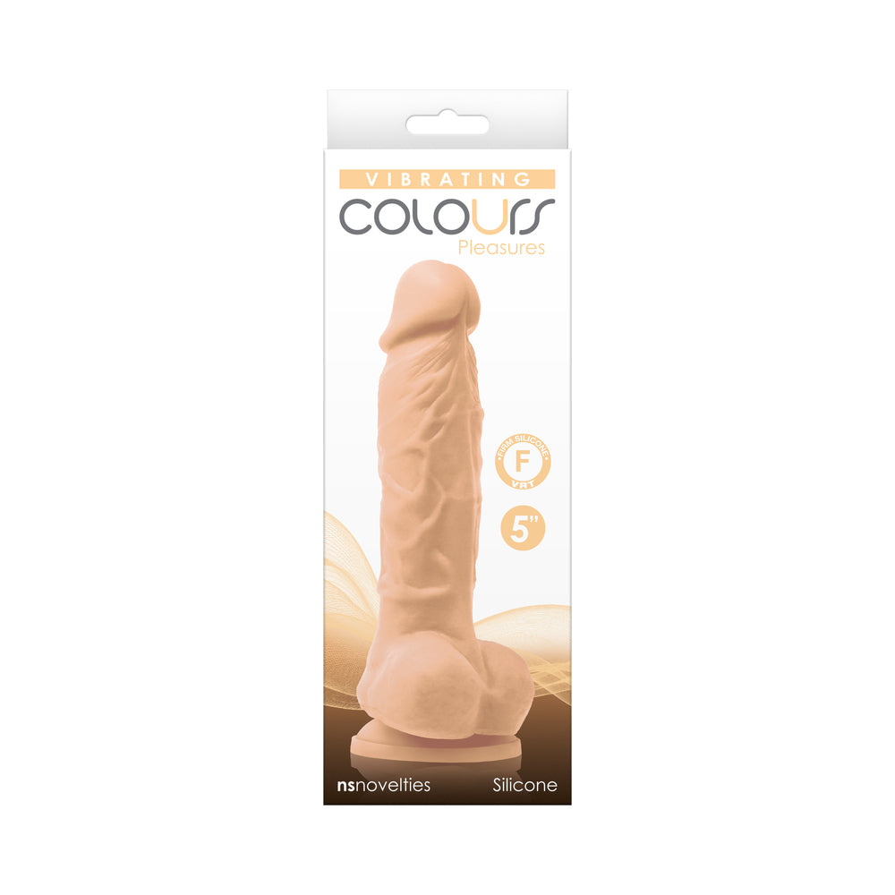 NS NOVELTIES - COLOURS PLEASURES 5 IN. VIBRATING DILDO