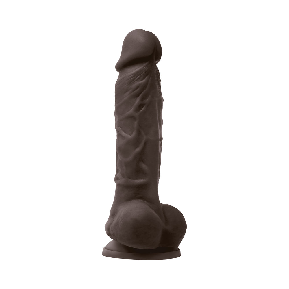COLOURS PLEASURES 5 IN. VIBRATING DILDO DARK BROWN