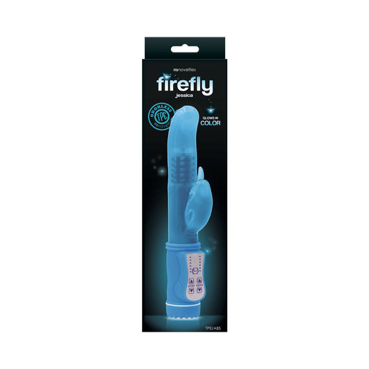 NS NOVELTIES - FIREFLY JESSICA ROTATING DOLPHIN VIBRATOR BLUE