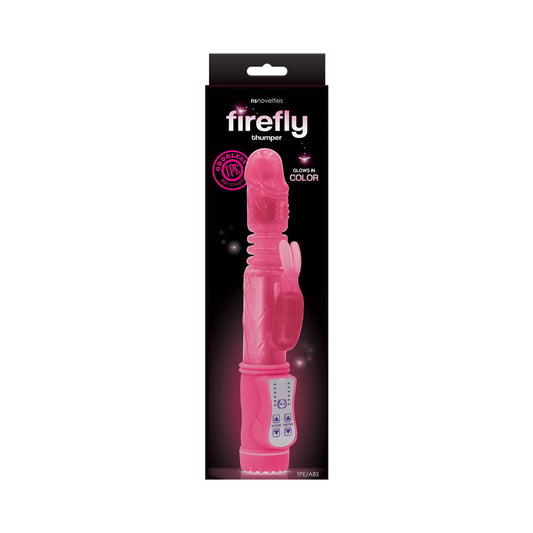 NS NOVELTIES - FIREFLY THUMPER THRUSTING RABBIT VIBRATOR PINK