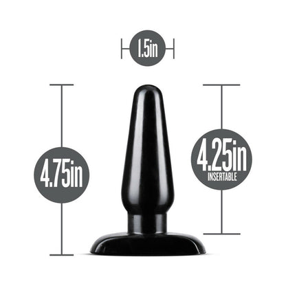 ANAL ADVENTURES BASIC ANAL PLUG MEDIUM BLACK