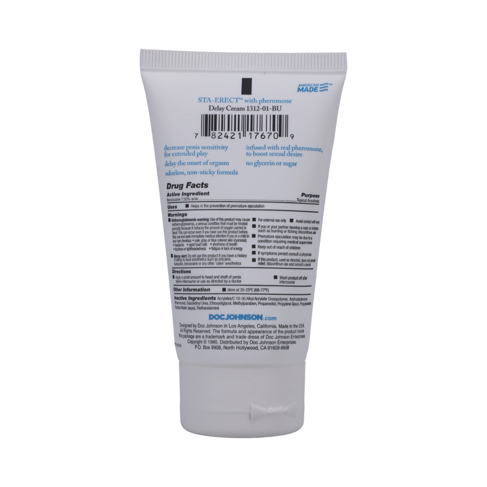 DOC JOHNSON - STA-ERECT CREMA TUBO DE 2OZ.