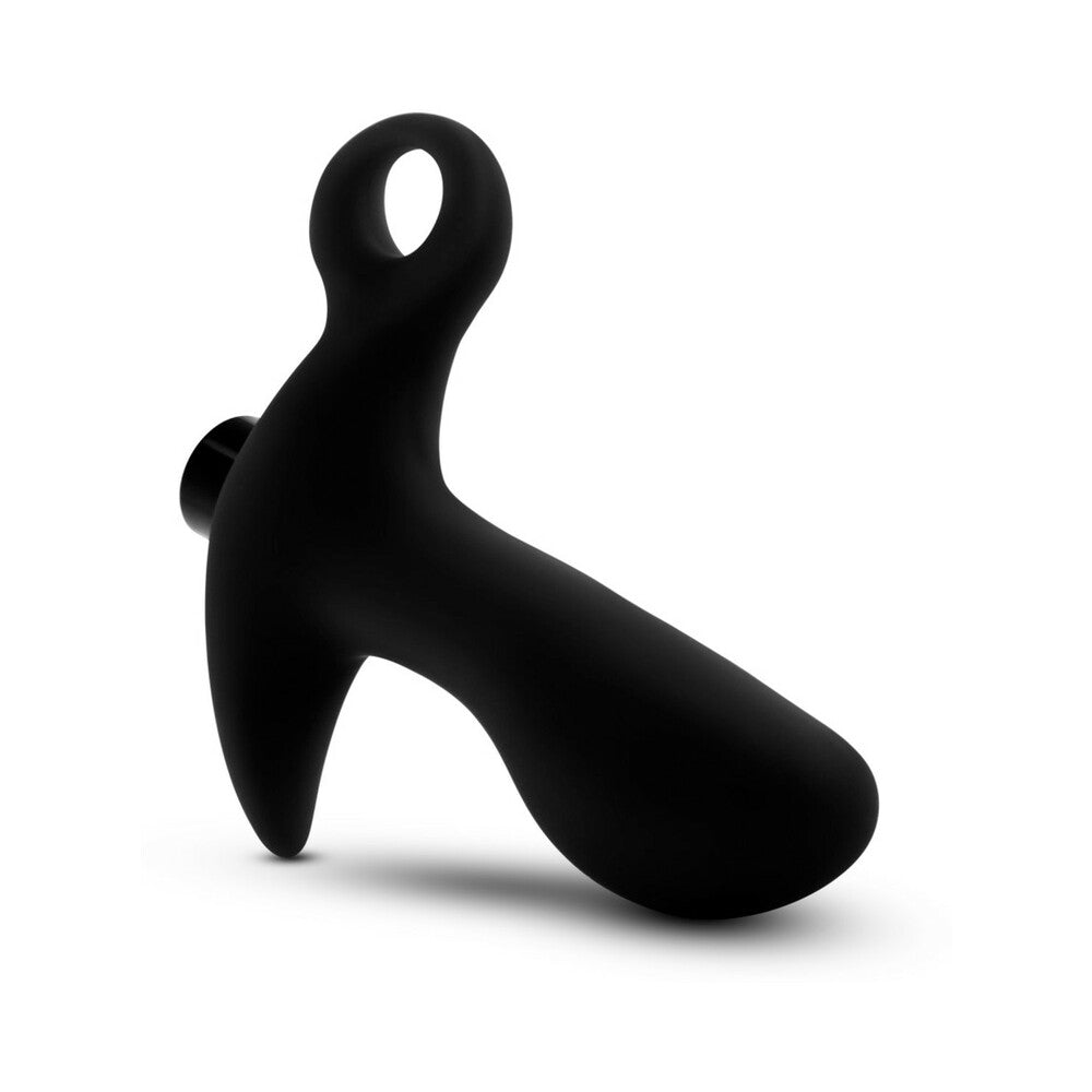 ANAL ADVENTURES PLATINUM SILICONE RECHARGEABLE VIBRATING PROSTATE MASSAGER 01