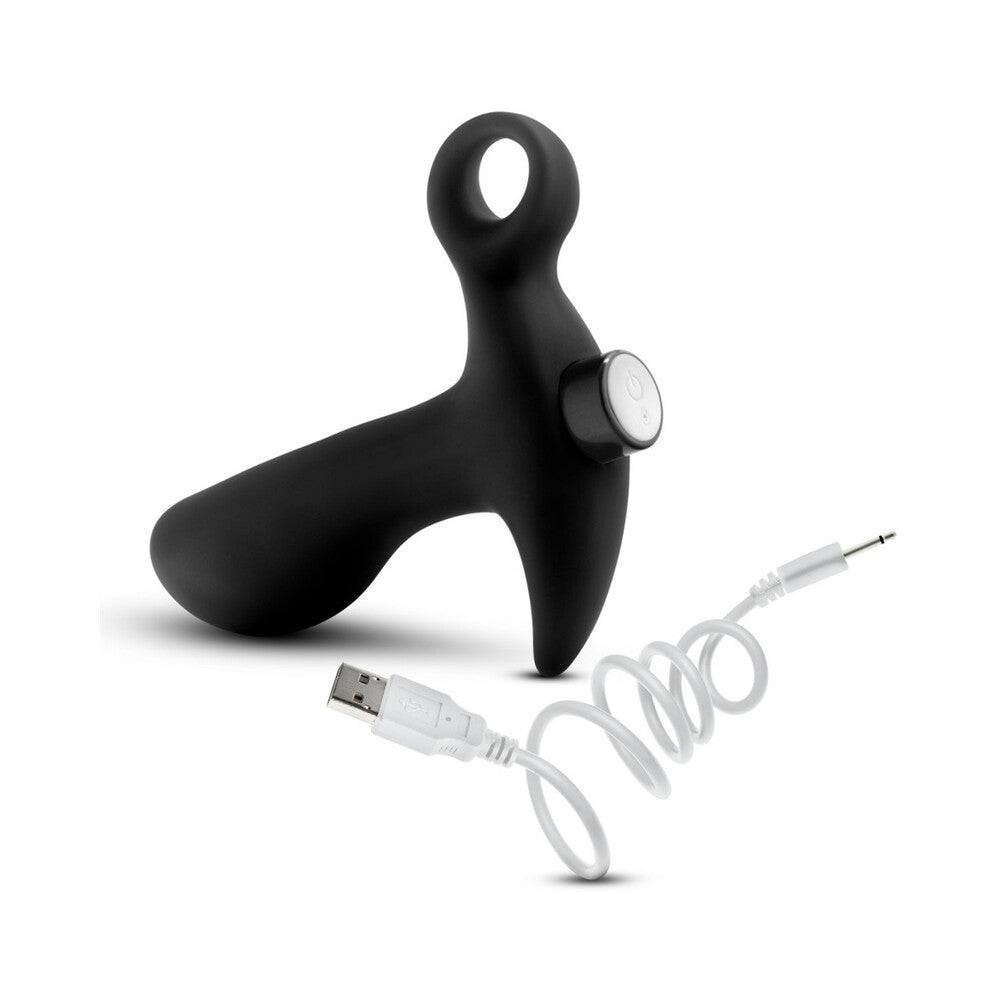 BLUSH - ANAL ADVENTURES PLATINUM SILICONE RECHARGEABLE VIBRATING PROSTATE MASSAGER 01