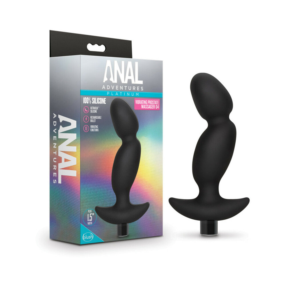 BLUSH - ANAL ADVENTURES PLATINUM SILICONE RECHARGEABLE VIBRATING PROSTATE MASSAGER 04