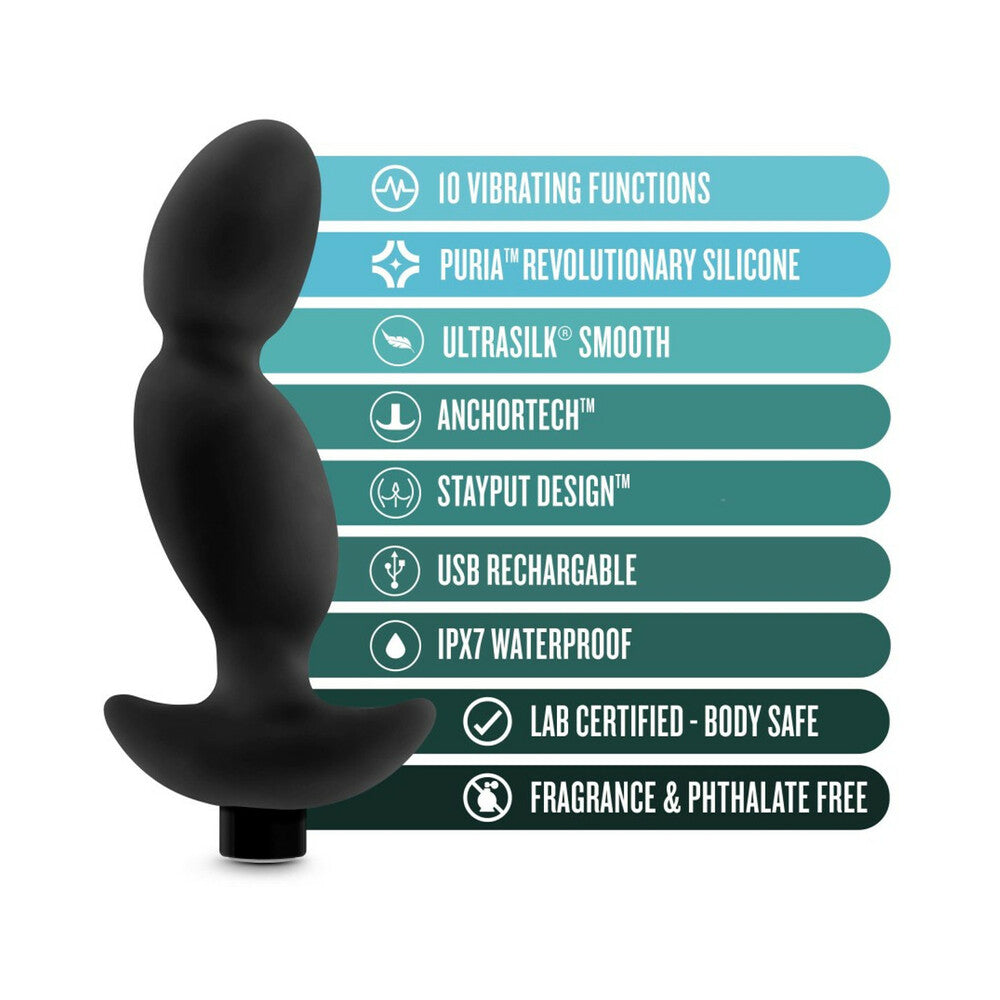 BLUSH - ANAL ADVENTURES PLATINUM SILICONE RECHARGEABLE VIBRATING PROSTATE MASSAGER 04