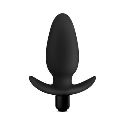 BLUSH - ANAL ADVENTURES PLATINUM SILICONE VIBRATING SADDLE PLUG BLACK