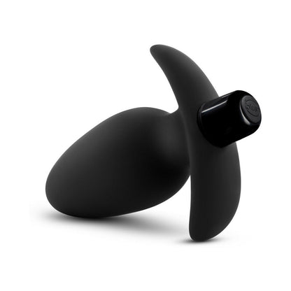 BLUSH - ANAL ADVENTURES PLATINUM SILICONE VIBRATING SADDLE PLUG BLACK