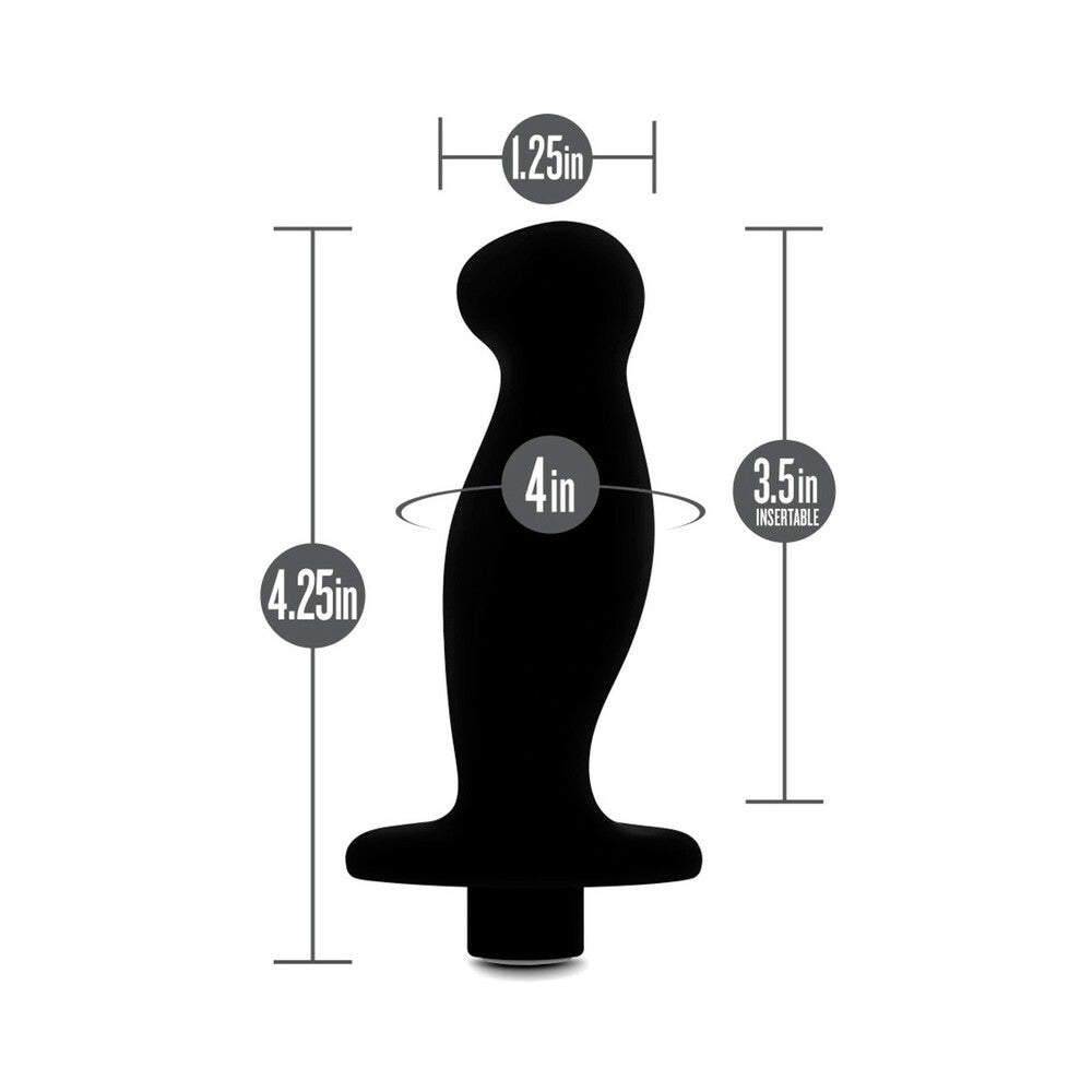 ANAL ADVENTURES PLATINUM SILICONE RECHARGEABLE VIBRATING PROSTATE MASSAGER 02