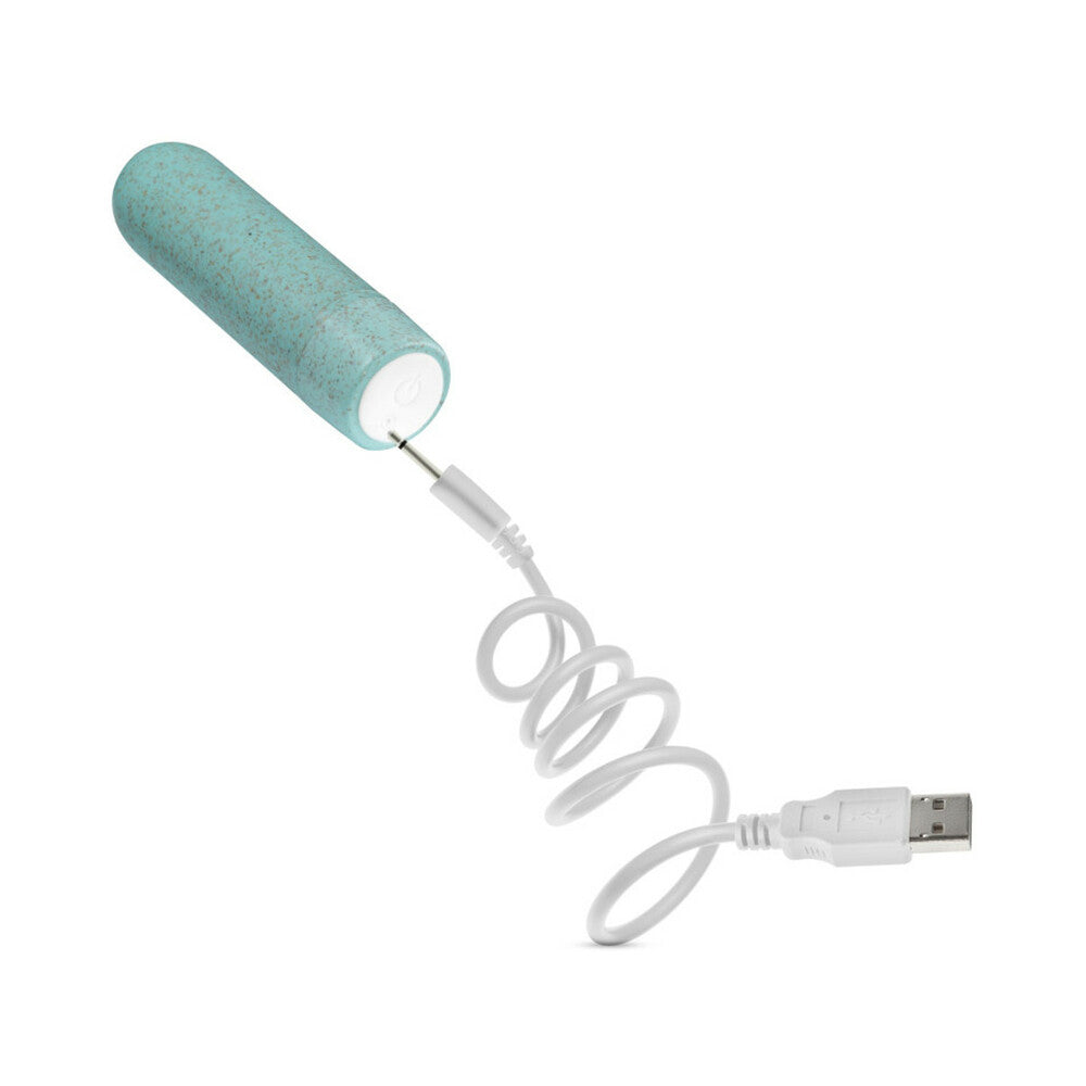 GAIA ECO RECHARGEABLE BULLET VIBRATOR AQUA