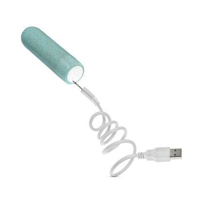 GAIA ECO RECHARGEABLE BULLET VIBRATOR AQUA