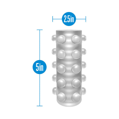 M FOR MEN SOFT + WET REVERSIBLE ORB GLOW IN THE DARK SELF-LUBRICATING STROKER FROSTED