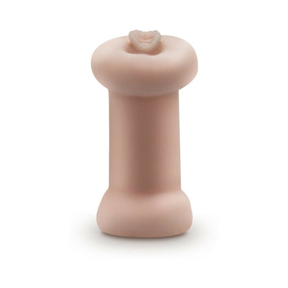 M FOR MEN SOFT + WET DOUBLE TROUBLE GLOW IN THE DARK SELF-LUBRICATING STROKER BEIGE