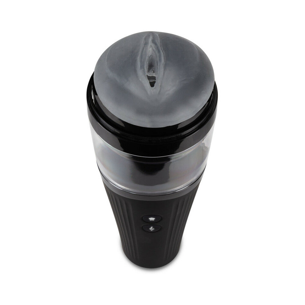 BLUSH M FOR MEN TORCH JOYRIDE RECHARGEABLE HANDS-FREE THRUSTING MASTURBATOR FROSTED