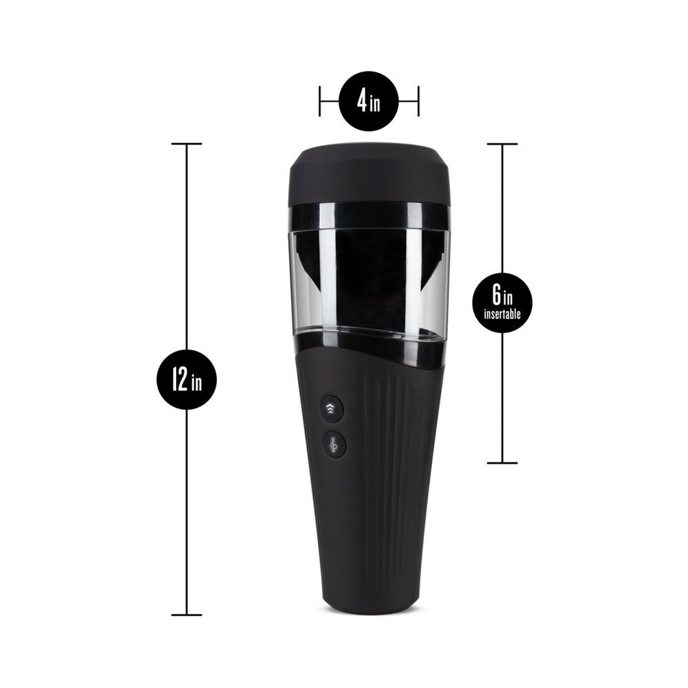 BLUSH M FOR MEN TORCH JOYRIDE RECHARGEABLE HANDS-FREE THRUSTING MASTURBATOR FROSTED