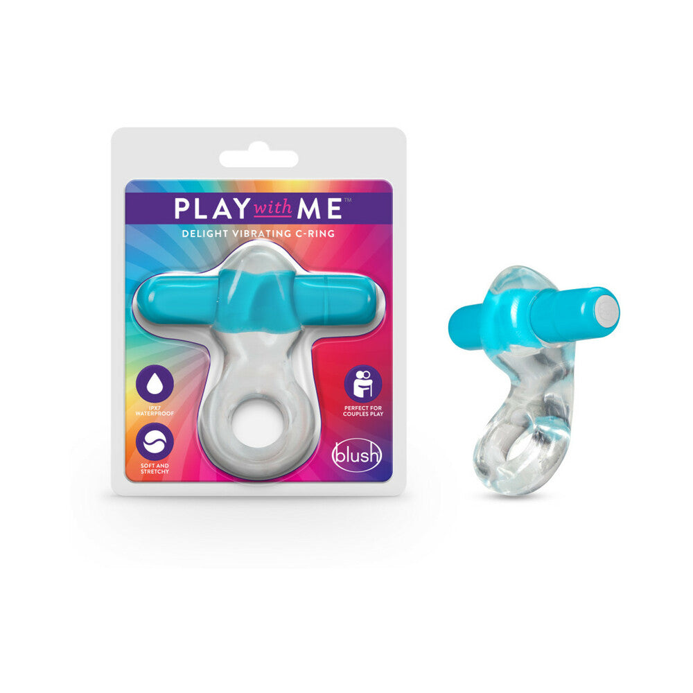 BLUSH - PLAY WITH ME DELIGHT VIBRATING C-RING BLUE