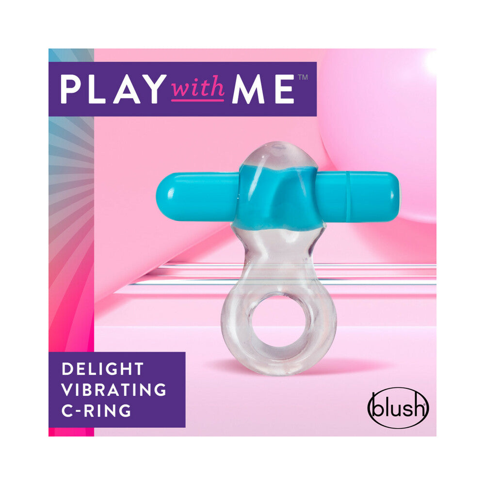 BLUSH - PLAY WITH ME DELIGHT VIBRATING C-RING BLUE