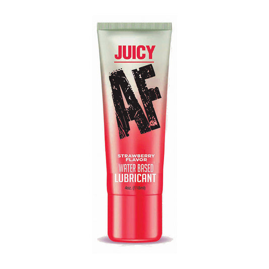 LITTLE GENIE - JUICY AF WATER BASED LUBRICANT STRAWBERRY 4 OZ.