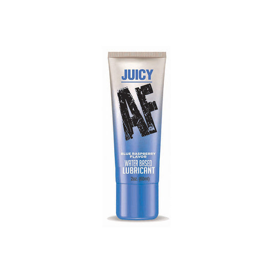 LITTLE GENIE - JUICY AF WATER BASED LUBRICANT BLUE RASPBERRY 2 OZ.