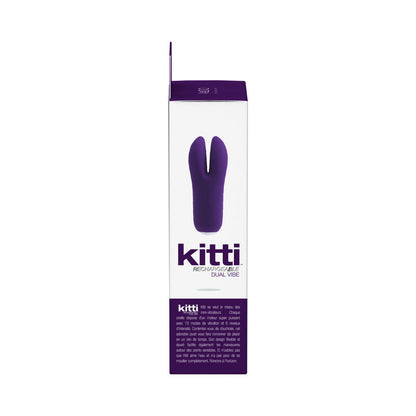 VEDO - KITTI RECHARGEABLE DUAL VIBE DEEP PURPLE