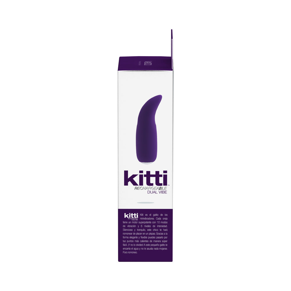 VEDO KITTI RECHARGEABLE DUAL VIBE DEEP PURPLE