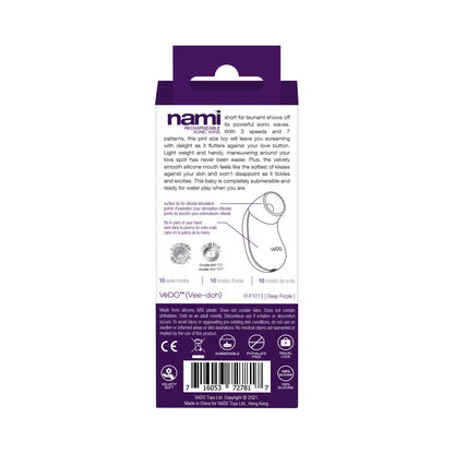VEDO - NAMI VIBRADOR SÓNICO RECARGABLE MORADO OSCURO