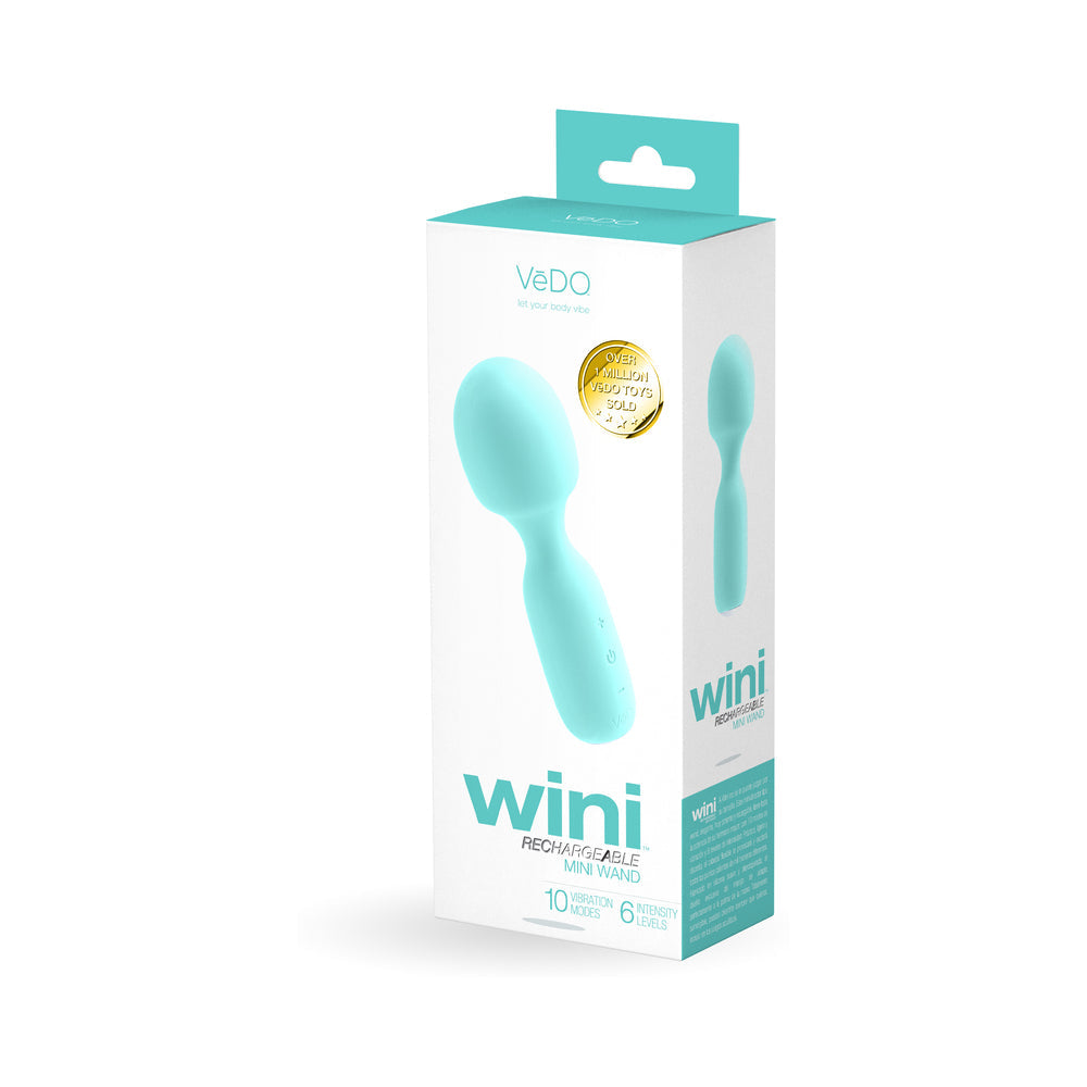 VEDO - WINI RECHARGEABLE MINI WAND TEASE ME TURQUOISE